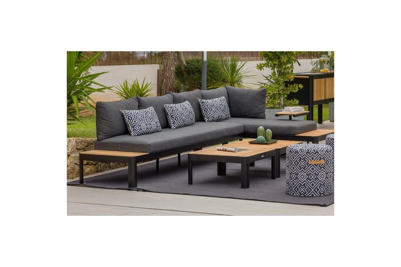 Utendørs møbelgruppe Lifestyle Garden Portals 2-seter og 3-seter modulsofa og salongbord - Hagemøbler & utemiljø - Hagegruppe - Sofagruppe utendørs