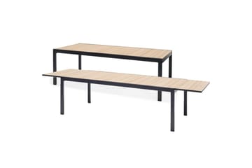 Utendørs møbelgruppe Lifestyle Garden Panama 210-300 cm 6 stablebar stoler + 2 posisjons stoler - 6 stablebar stoler + 2 posisjons stoler - Hagemøbler & utemiljø - Hagegruppe - Spisegrupper hage