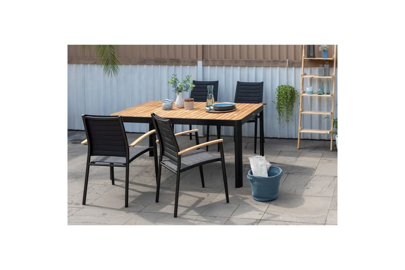 Utendørs møbelgruppe Lifestyle Garden Portals 161 cm 4 lite Carver stoler - 4 lite Carver stoler - Hagemøbler & utemiljø - Hagegruppe - Spisegrupper hage