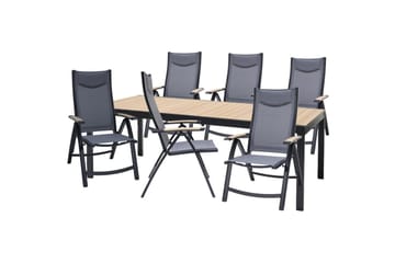 Utendørs møbelgruppe Lifestyle Garden Panama 210-300 cm 6 posisjons stoler - 6 posisjons stoler - Hagemøbler & utemiljø - Hagegruppe - Spisegrupper hage