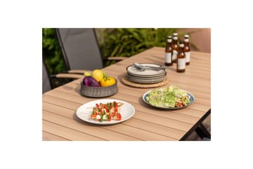 Utendørs møbelgruppe Lifestyle Garden Panama 200 cm 6 stablebar stoler - 6 stablebar stoler - Hagemøbler & utemiljø - Hagegruppe - Spisegrupper hage