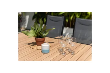 Utendørs møbelgruppe Lifestyle Garden Panama 210-300 cm 6 stablebar stoler + 2 posisjons stoler - 6 stablebar stoler + 2 posisjons stoler - Hagemøbler & utemiljø - Hagegruppe - Spisegrupper hage