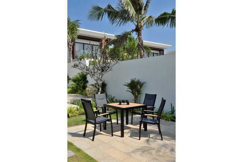 Utendørs møbelgruppe Lifestyle Garden Panama 90 cm 4 stablebare lenestoler - 4 stablebare lenestoler - Hagemøbler & utemiljø - Hagegruppe - Spisegrupper hage