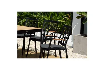 Utendørs møbelgruppe Lifestyle Garden Portals 209 cm 8 trebearbeidingsstoler - 8 trebearbeidingsstoler - Hagemøbler & utemiljø - Hagegruppe - Spisegrupper hage