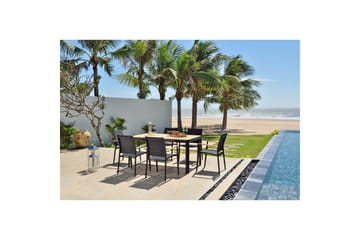 Utendørs møbelgruppe Lifestyle Garden Portals 161 cm 6 litt carver stoler - 6 litt carver stoler - Hagemøbler & utemiljø - Hagegruppe - Spisegrupper hage