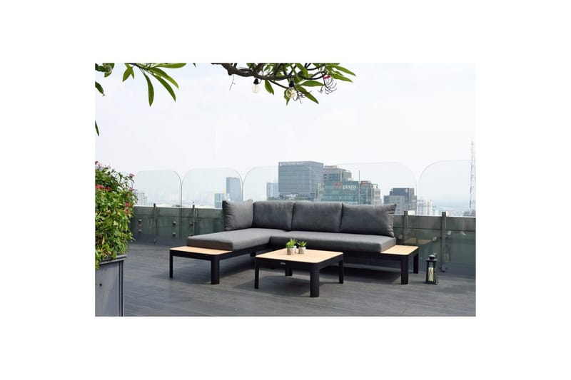 Utendørs møbelgruppe Lifestyle Garden Portals 2x 2-seters modulsofa & sofabord - Hagemøbler & utemiljø - Hagegruppe - Sofagruppe utendørs