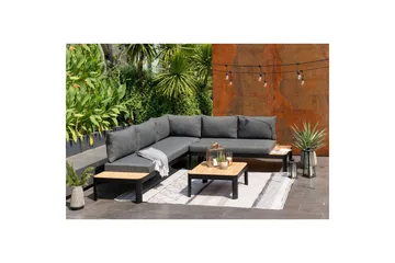 Utendørs møbelgruppe Lifestyle Garden Portals 2-seter og 3-seter modulsofa og salongbord - Hagemøbler & utemiljø - Hagegruppe - Sofagruppe utendørs