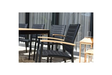 Utendørs møbelgruppe Lifestyle Garden Portals 209 cm 5 lette snekkerstoler + benk - 5 lette snekkerstoler + benk - Hagemøbler & utemiljø - Hagegruppe - Spisegrupper hage