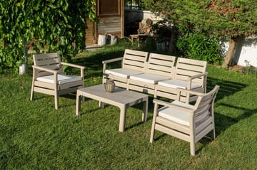 Vomira Loungegruppe utendørs - Desert Beige - Hagemøbler & utemiljø - Hagegruppe - Sofagruppe utendørs