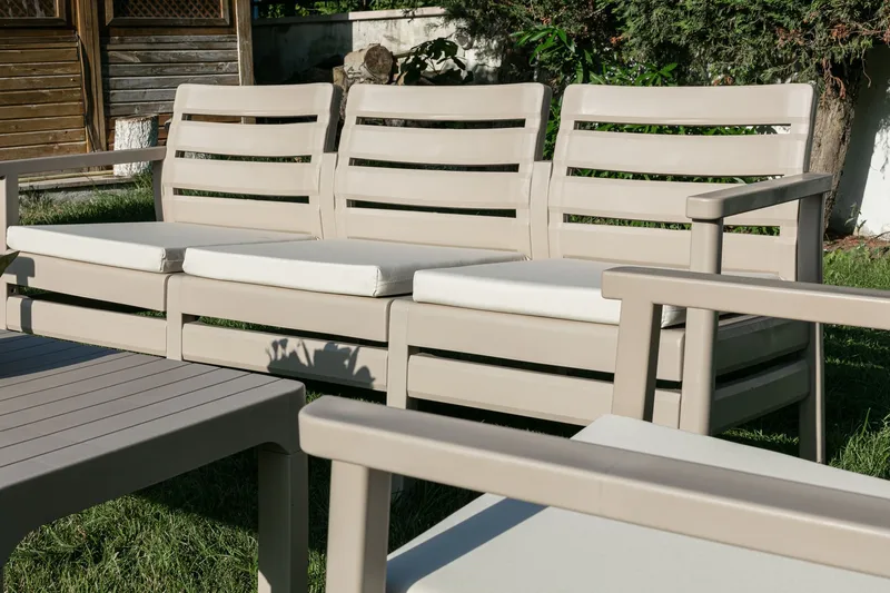 Vomira Loungegruppe utendørs - Desert Beige - Hagemøbler & utemiljø - Hagegruppe - Sofagruppe utendørs