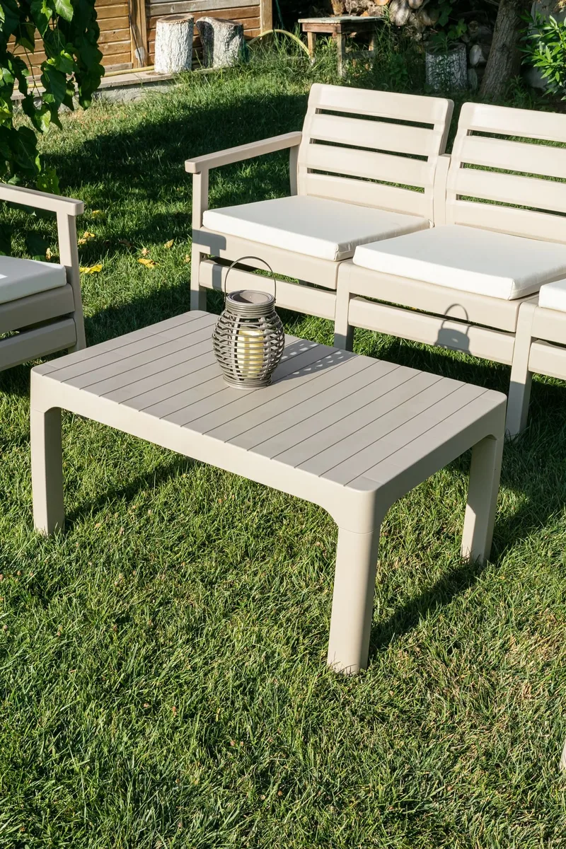 Vomira Loungegruppe utendørs - Desert Beige - Hagemøbler & utemiljø - Hagegruppe - Sofagruppe utendørs