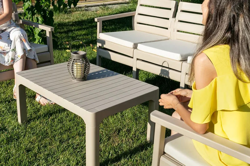 Vomira Loungegruppe utendørs - Desert Beige - Hagemøbler & utemiljø - Hagegruppe - Sofagruppe utendørs