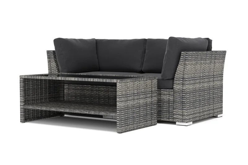 Wisconsin utendørs rett 2-seters sofa, Grå