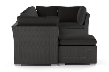 Wisconsin Premium Loungegruppe Utendørs – 8-seters Lounge i Kunstrotting - Svart - Hagemøbler & utemiljø - Loungemøbler - Loungegrupper