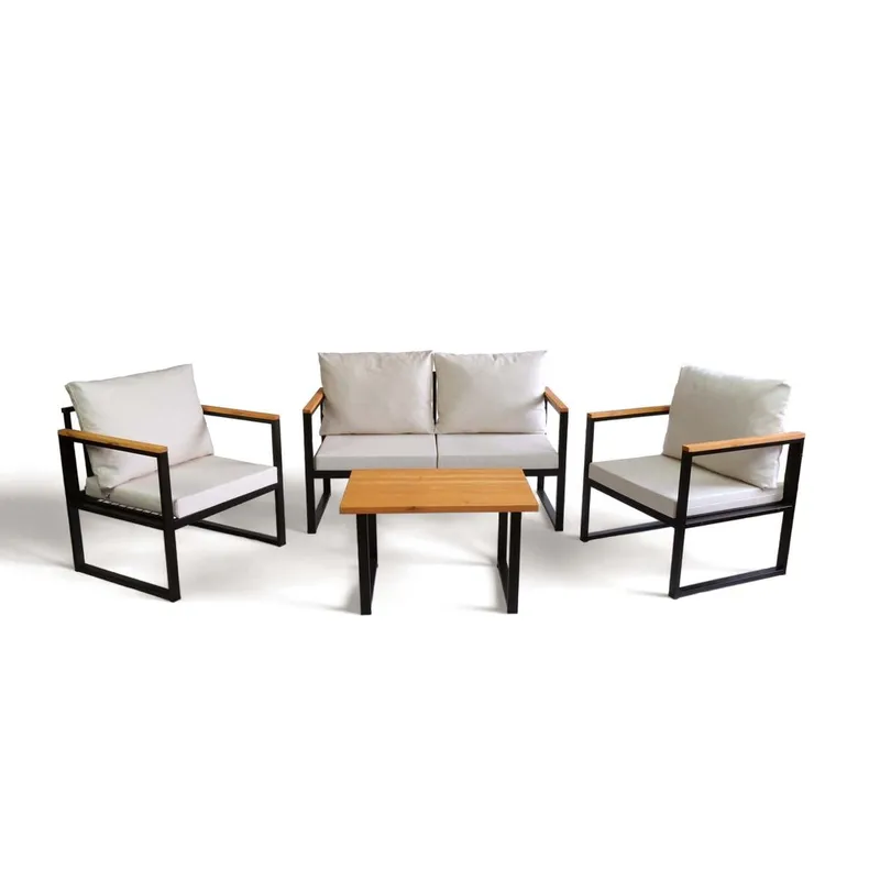 Zevric 4-seters Sofagruppe Utendørs, Beige