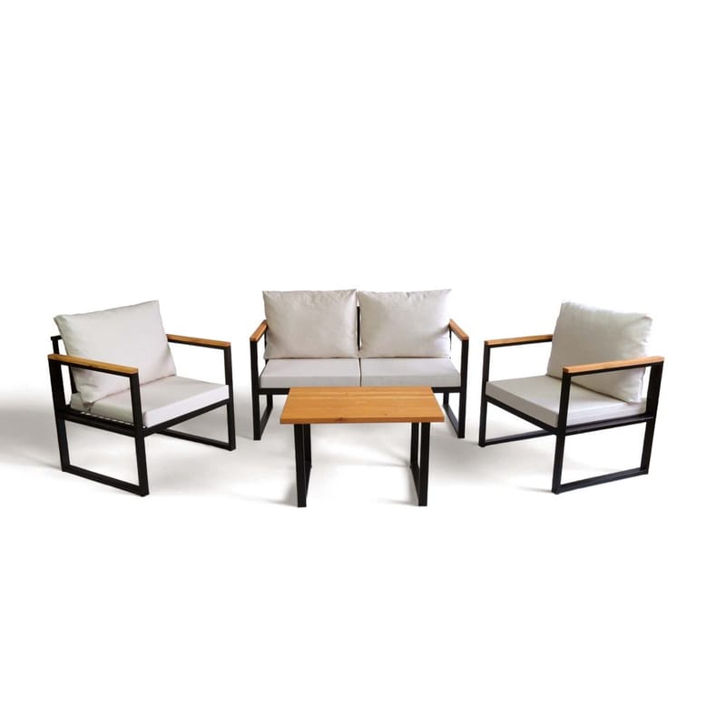 Zevric 4-seters Sofagruppe Utendørs, Beige