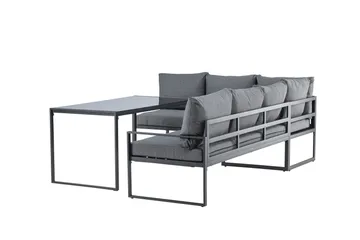 Zingaro Sofagruppe Utendørs 4-seter - Svart/Grå - Hagemøbler & utemiljø - Hagegruppe - Sofagruppe utendørs