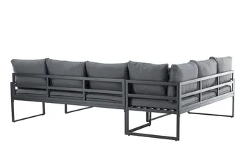 Zingaro Sofagruppe Utendørs 4-seter - Svart/Grå - Hagemøbler & utemiljø - Hagegruppe - Sofagruppe utendørs