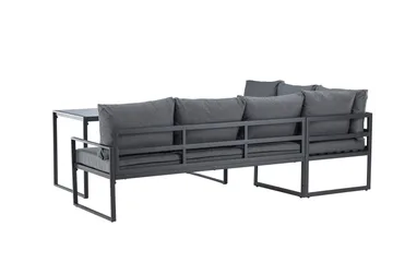 Zingaro Sofagruppe Utendørs 4-seter - Svart/Grå - Hagemøbler & utemiljø - Hagegruppe - Sofagruppe utendørs