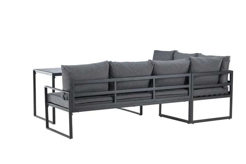 Zingaro Sofagruppe Utendørs 4-seter - Svart/Grå - Hagemøbler & utemiljø - Hagegruppe - Sofagruppe utendørs