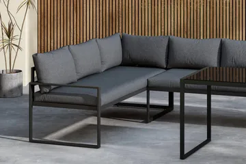 Zingaro Sofagruppe Utendørs 4-seter - Svart/Grå - Hagemøbler & utemiljø - Hagegruppe - Sofagruppe utendørs