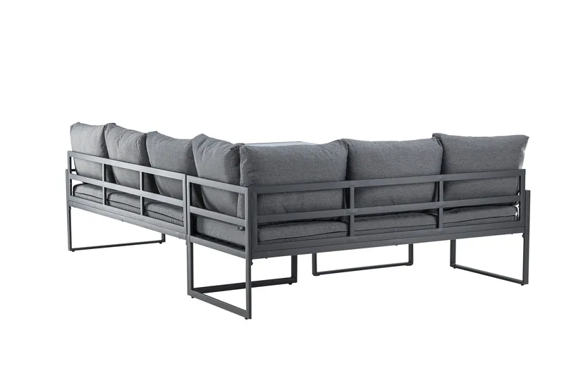 Zingaro Sofagruppe Utendørs 4-seter - Svart/Grå - Hagemøbler & utemiljø - Hagegruppe - Sofagruppe utendørs