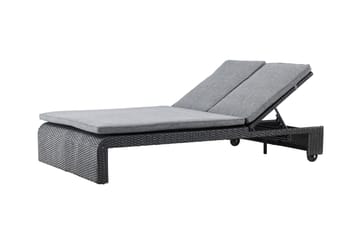 London Solstol 119x196 cm - Svart - Hagemøbler & utemiljø - Stoler & Lenestoler - Solstoler