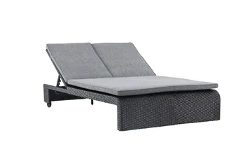 London Solstol 119x196 cm - Svart - Hagemøbler & utemiljø - Stoler & Lenestoler - Solstoler