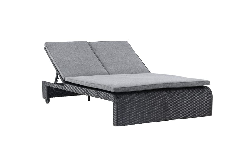 London Solstol 119x196 cm - Svart - Hagemøbler & utemiljø - Stoler & Lenestoler - Solstoler