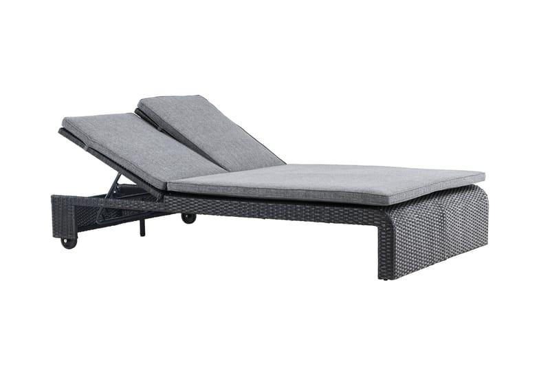 London Solstol 119x196 cm - Svart - Hagemøbler & utemiljø - Stoler & Lenestoler - Solstoler