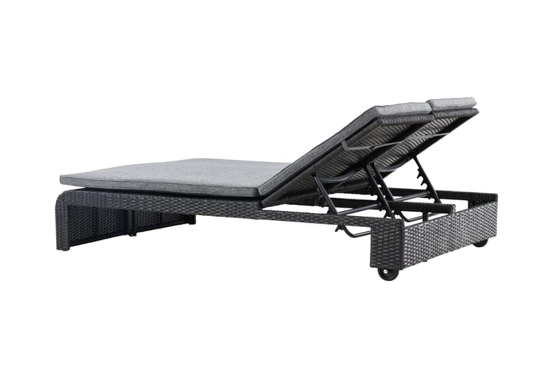 London Solstol 119x196 cm - Svart - Hagemøbler & utemiljø - Stoler & Lenestoler - Solstoler