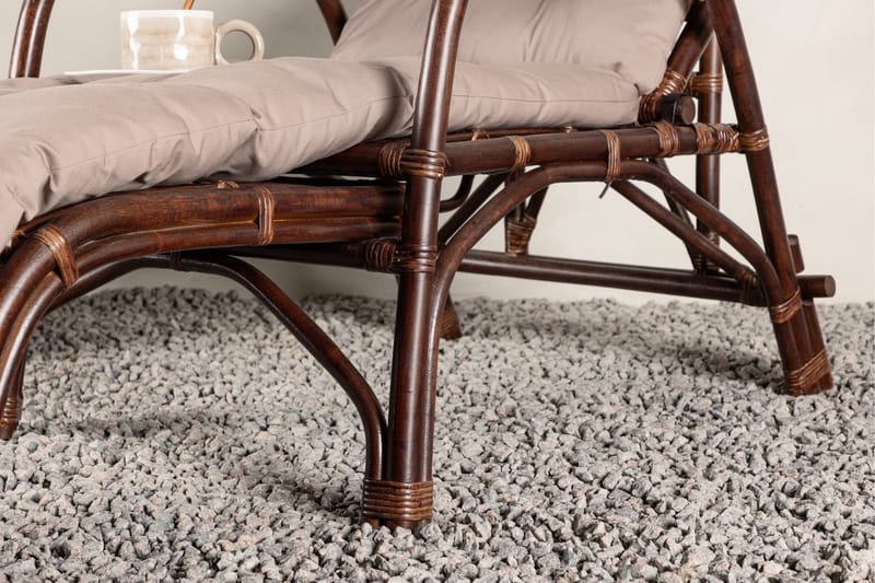 Nella Solstol 67x177 cm - Brun - Hagemøbler & utemiljø - Stoler & Lenestoler - Solstoler