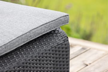 London Solstol 119x196 cm - Svart - Hagemøbler & utemiljø - Stoler & Lenestoler - Solstoler