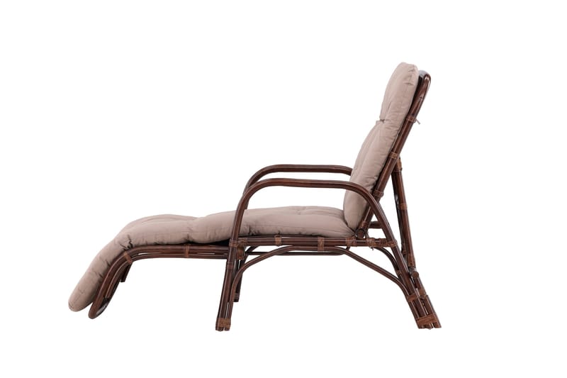 Nella Solstol 67x177 cm - Brun - Hagemøbler & utemiljø - Stoler & Lenestoler - Solstoler