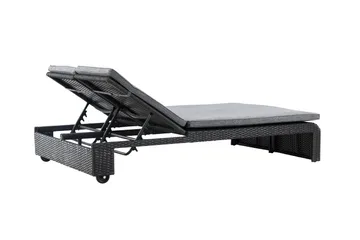 London Solstol 119x196 cm - Svart - Hagemøbler & utemiljø - Stoler & Lenestoler - Solstoler