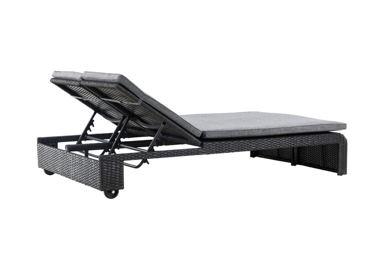 London Solstol 119x196 cm - Svart - Hagemøbler & utemiljø - Stoler & Lenestoler - Solstoler