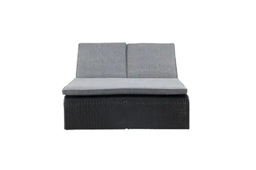 London Solstol 119x196 cm - Svart - Hagemøbler & utemiljø - Stoler & Lenestoler - Solstoler