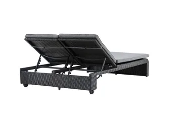 London Solstol 119x196 cm - Svart - Hagemøbler & utemiljø - Stoler & Lenestoler - Solstoler