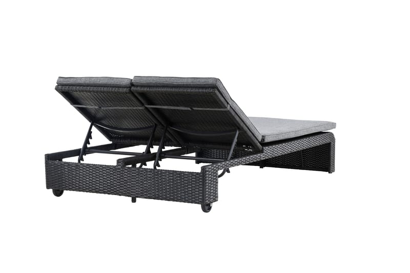 London Solstol 119x196 cm - Svart - Hagemøbler & utemiljø - Stoler & Lenestoler - Solstoler