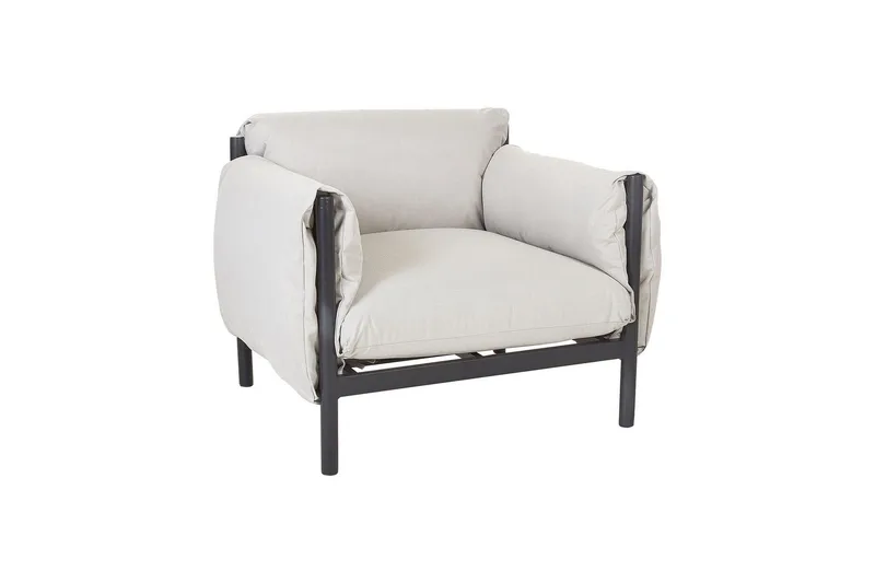 Abbotsford Utelenestol, Svart/Grå