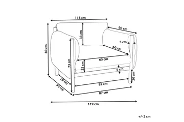 Abbotsford Utelenestol - Svart/Grå - Hagemøbler & utemiljø - Stoler & Lenestoler - Utelenestoler