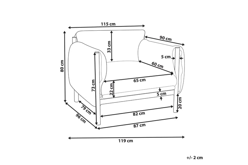 Abbotsford Utelenestol - Svart/Grå - Hagemøbler & utemiljø - Stoler & Lenestoler - Utelenestoler