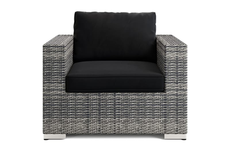 Bahamas Lounge Lenestol Utendørs i Kunstrotting - Grå - Hagemøbler & utemiljø - Stoler & Lenestoler - Utelenestoler