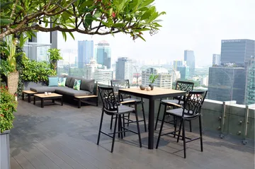 Portals Barstol - Svart - Hagemøbler & utemiljø - Stoler & Lenestoler - Barstoler utendørs