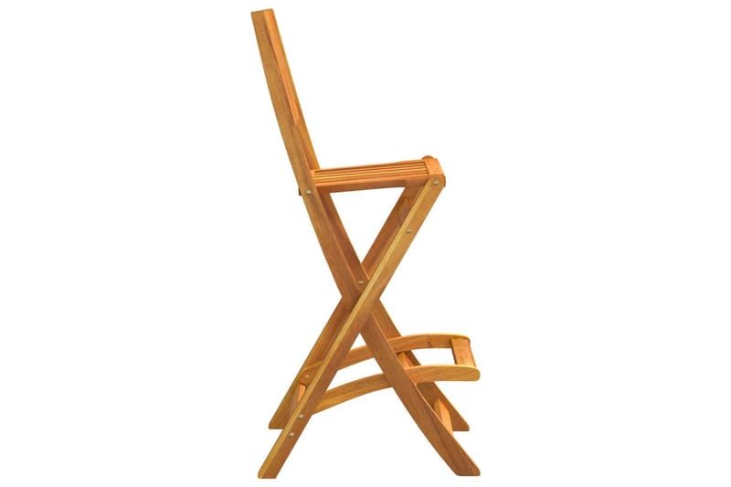 beBasic Sammenleggbare barstoler 2 stk heltre akasie - Brun - Barstoler utendørs