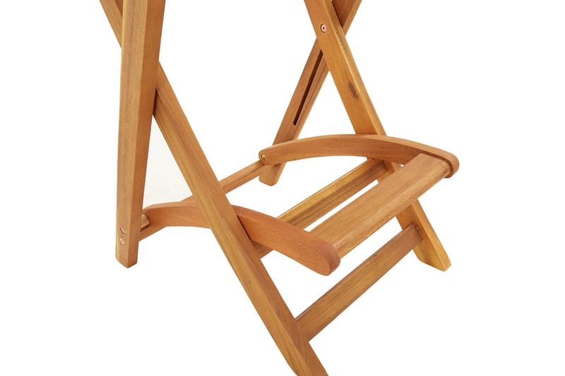 beBasic Sammenleggbare barstoler 2 stk heltre akasie - Brun - Barstoler utendørs