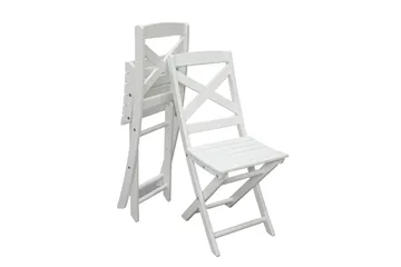 CALAYAN Klappstol Hvit - Hagemøbler & utemiljø - Stoler & Lenestoler - Caféstoler