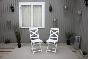 CALAYAN Klappstol Hvit - Hagemøbler & utemiljø - Stoler & Lenestoler - Caféstoler