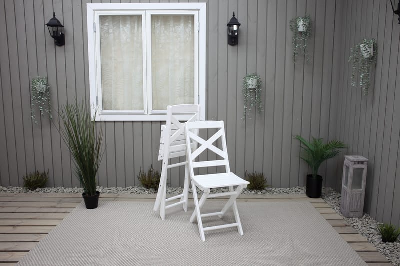 CALAYAN Klappstol Hvit - Hagemøbler & utemiljø - Stoler & Lenestoler - Caféstoler