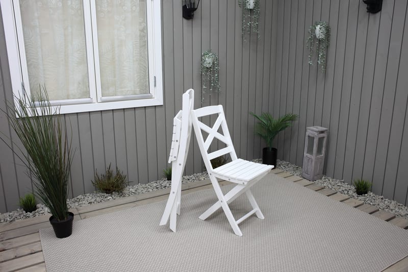 CALAYAN Klappstol Hvit - Hagemøbler & utemiljø - Stoler & Lenestoler - Caféstoler